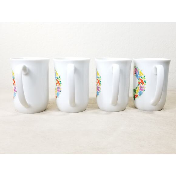 Toscany Greetings Coffee Mug Tea Cup 10oz Fine China Dove Wreath 4" Japan - Picture 7 of 13